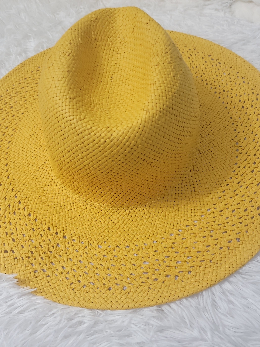 Yellow Straw Sun Hat - Women Accessories